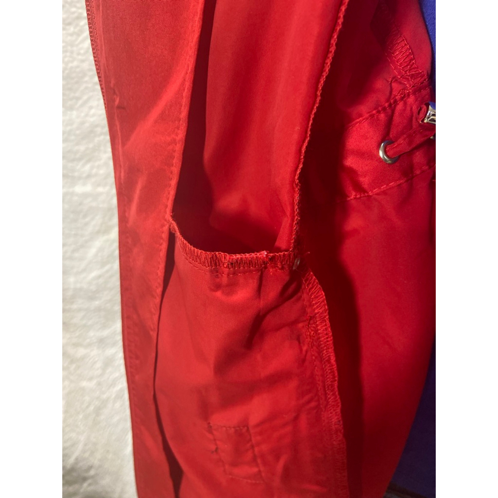 Jones New York Red Packable Rain Jacket Parka Windbreaker | Street Style Size L - Picture 9 of 15
